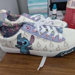 Disney Stitch Sneakers - White and Blue